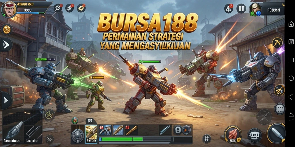 Tampilan gameplay BURSA188 yang seru dan dinamis.