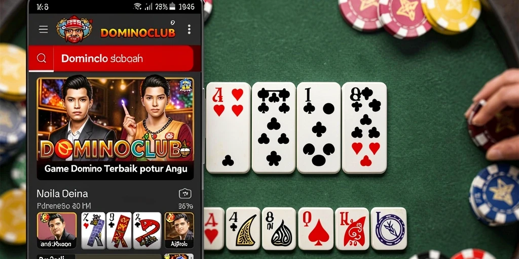 Tampilan gameplay seru dalam DOMINOCLUB yang menarik.