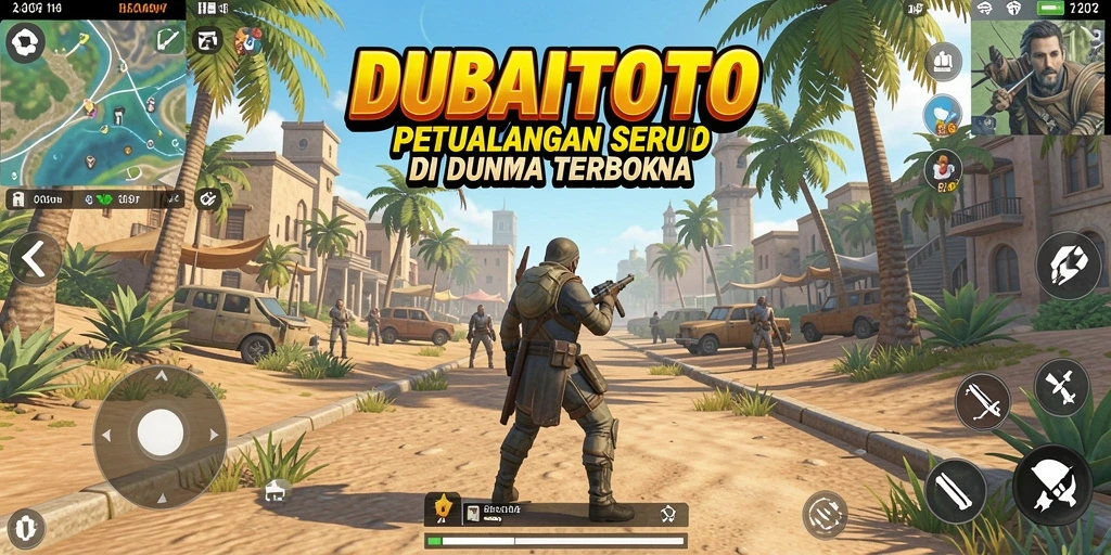 Tangkapan layar menunjukkan petualangan seru di dunia terbuka DUBAITOTO.