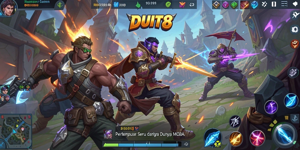 Screenshot gameplay menarik dari DUIT8 dengan aksi pertempuran seru.