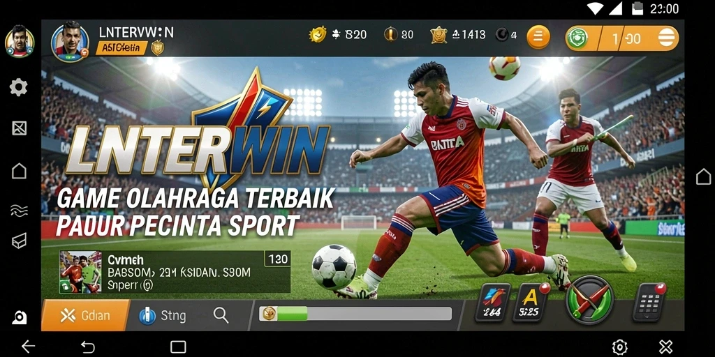 Tangkapan layar LNTERWIN menampilkan momen seru dalam pertandingan olahraga.