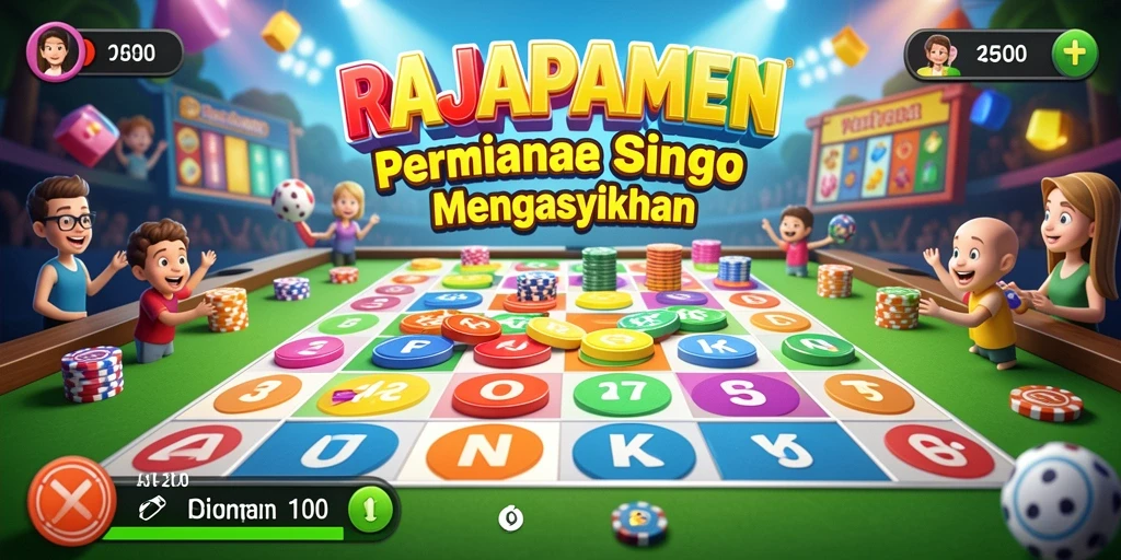 Tampilan gameplay seru dalam aplikasi Bingo RAJAPAMEN.