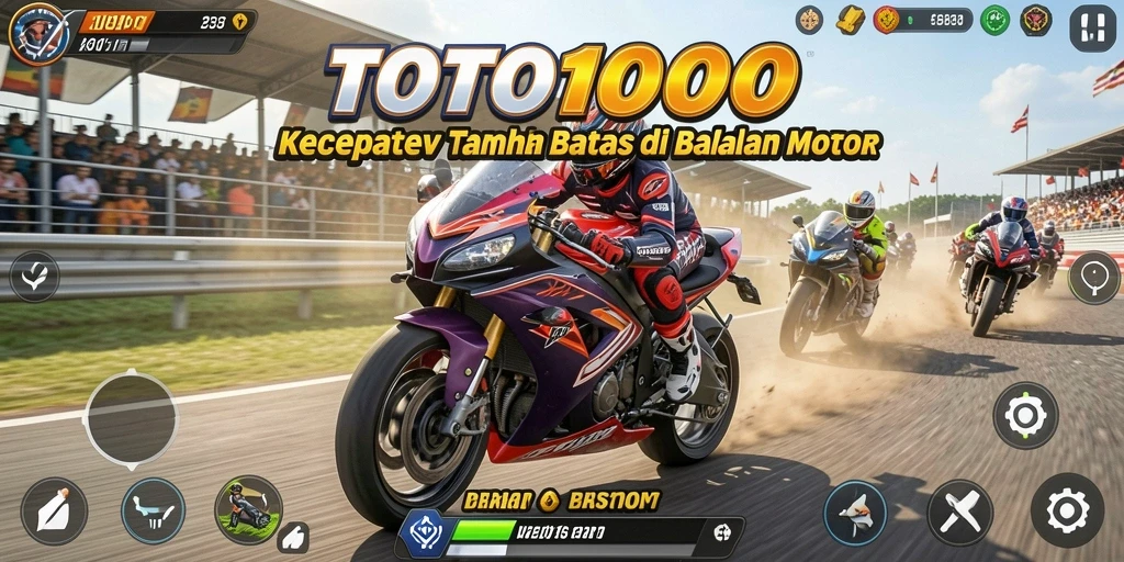 TOTO1000 menunjukkan aksi balapan motor yang mendebarkan dan penuh kecepatan.